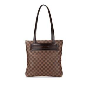 LOUIS VUITTON Brown Damier Leather Tote Bag